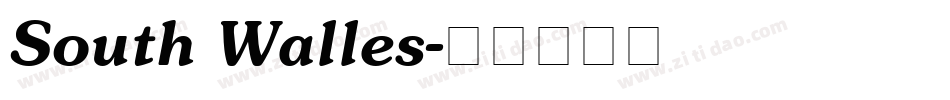 South Walles字体转换